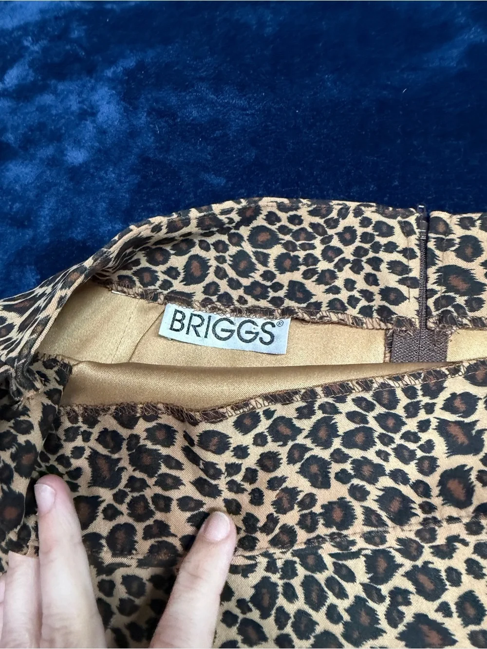 BRIGGS Leopard Print Pencil Skirt Animal Print Career Y2K Cheetah XL 1X